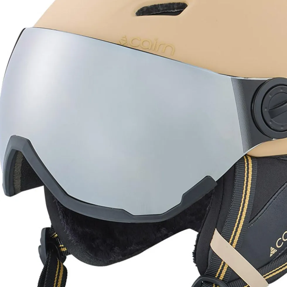 Casco con visiera Cairn Electron Visor Mat Biscuit