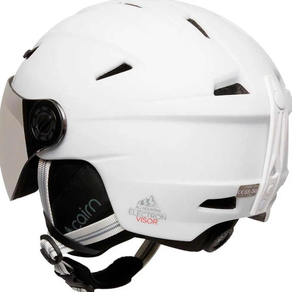 Casco con visiera Cairn Electron Visor Mat White