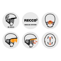 Casco con visiera Cairn Rise Visor Pure Mat Cameleon