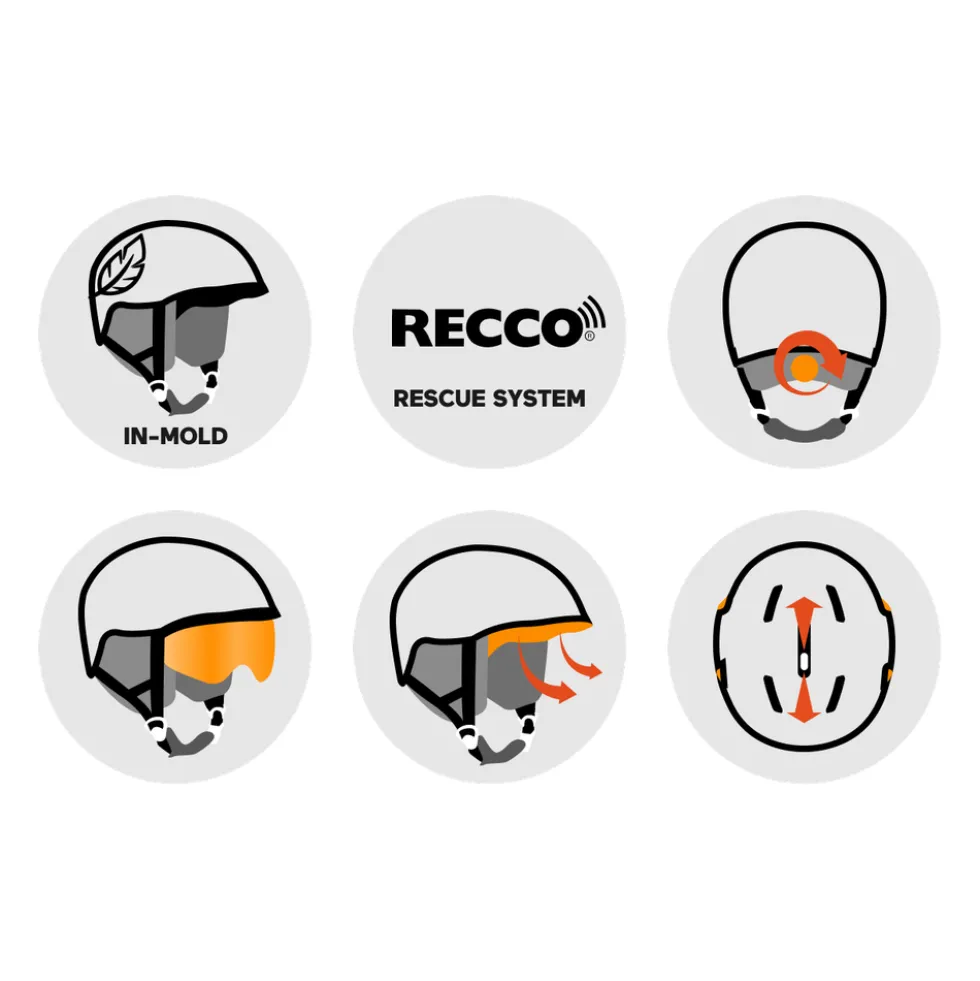 Casco con visiera Cairn Rise Visor Pure Mat Cameleon
