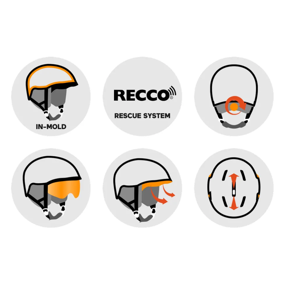 Casco con visiera Cairn Rise Visor Pure Mat White