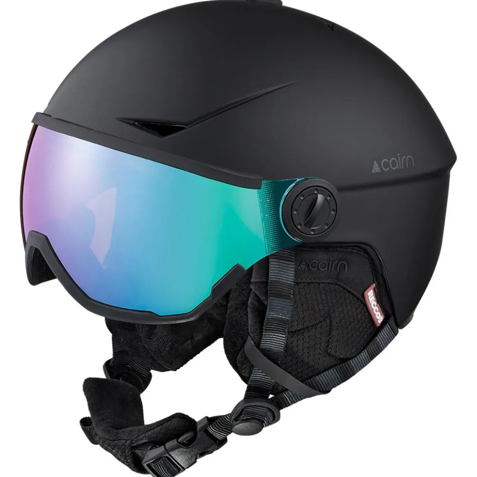 Casco con visiera Cairn Rise Visor Pure Mat Black Cameleon