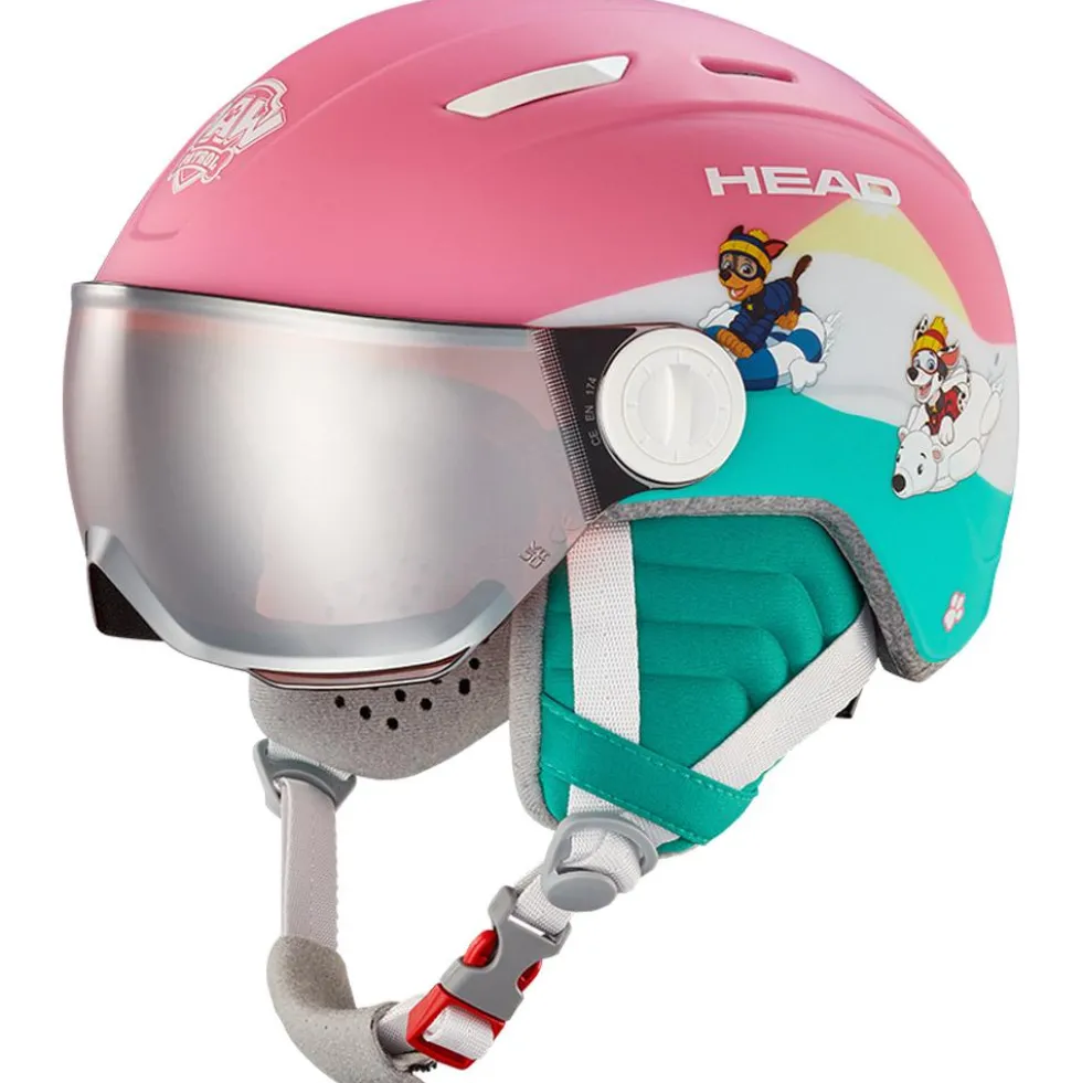 Casco con visiera Head Maja Visor Paw Silver Red