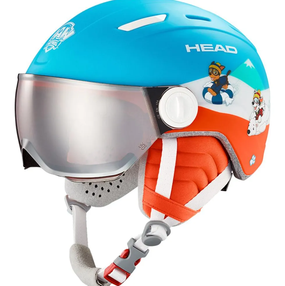 Casco con visiera Head Mojo Visor Paw Silver Red