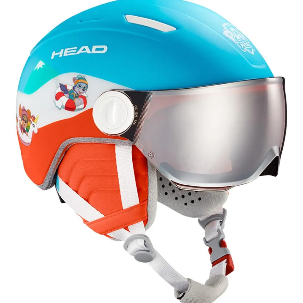Casco con visiera Head Mojo Visor Paw Silver Red