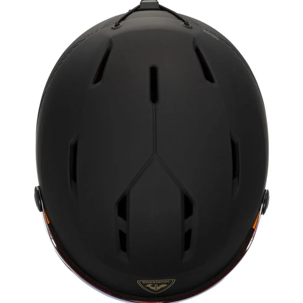 Casco con visiera Rossignol Fit Visor Impacts Women Black Orange Silver Mirror