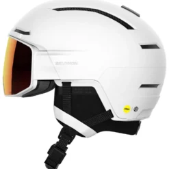 Casco con visiera Salomon Driver Prime Sigma Photo Mips White Poppy Red