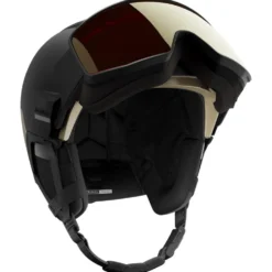 Casco con visiera Salomon Driver Prime Sigma Plus Black Light Black Gold + Silver PInk