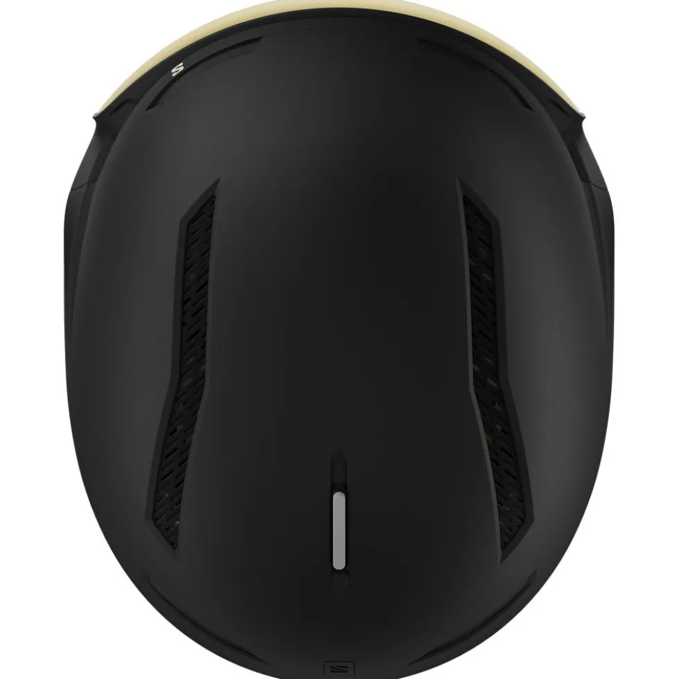 Casco con visiera Salomon Driver Prime Sigma Plus Black Light Black Gold + Silver PInk