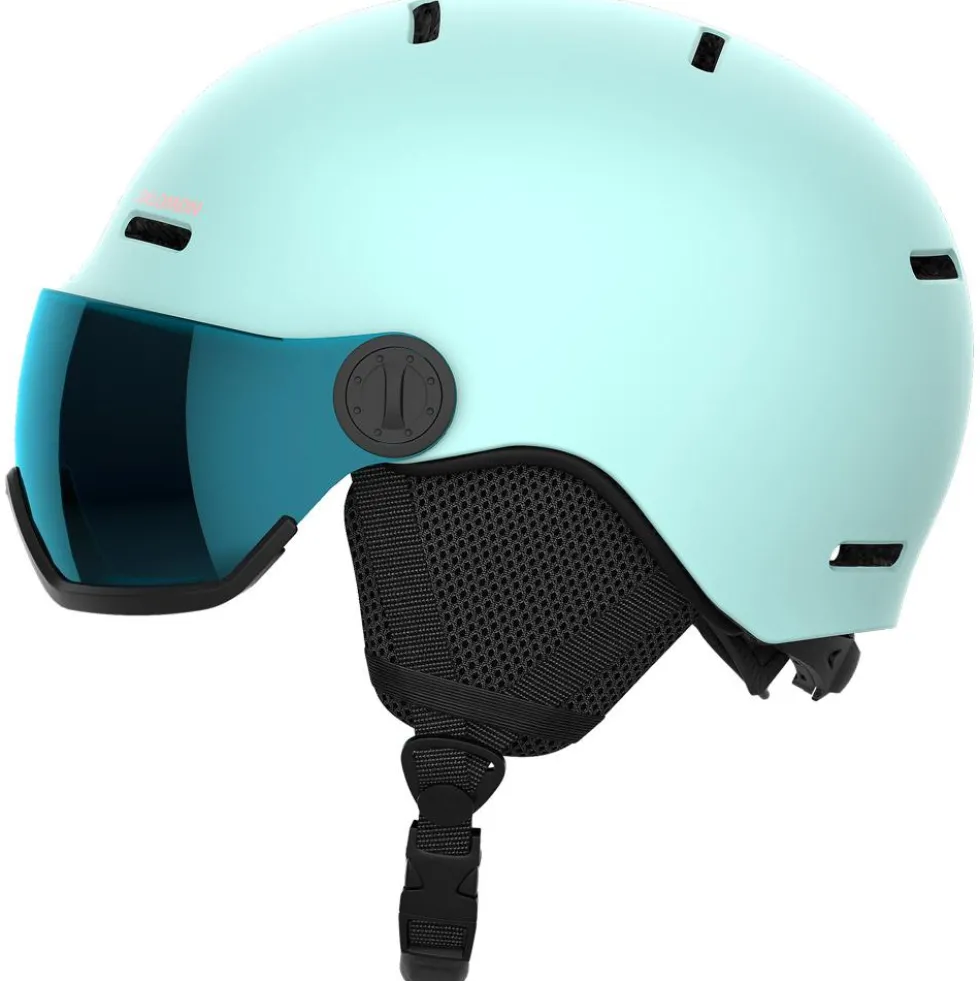 Casco con visiera Salomon Orka Visor Bleached Aqua Flash Blue
