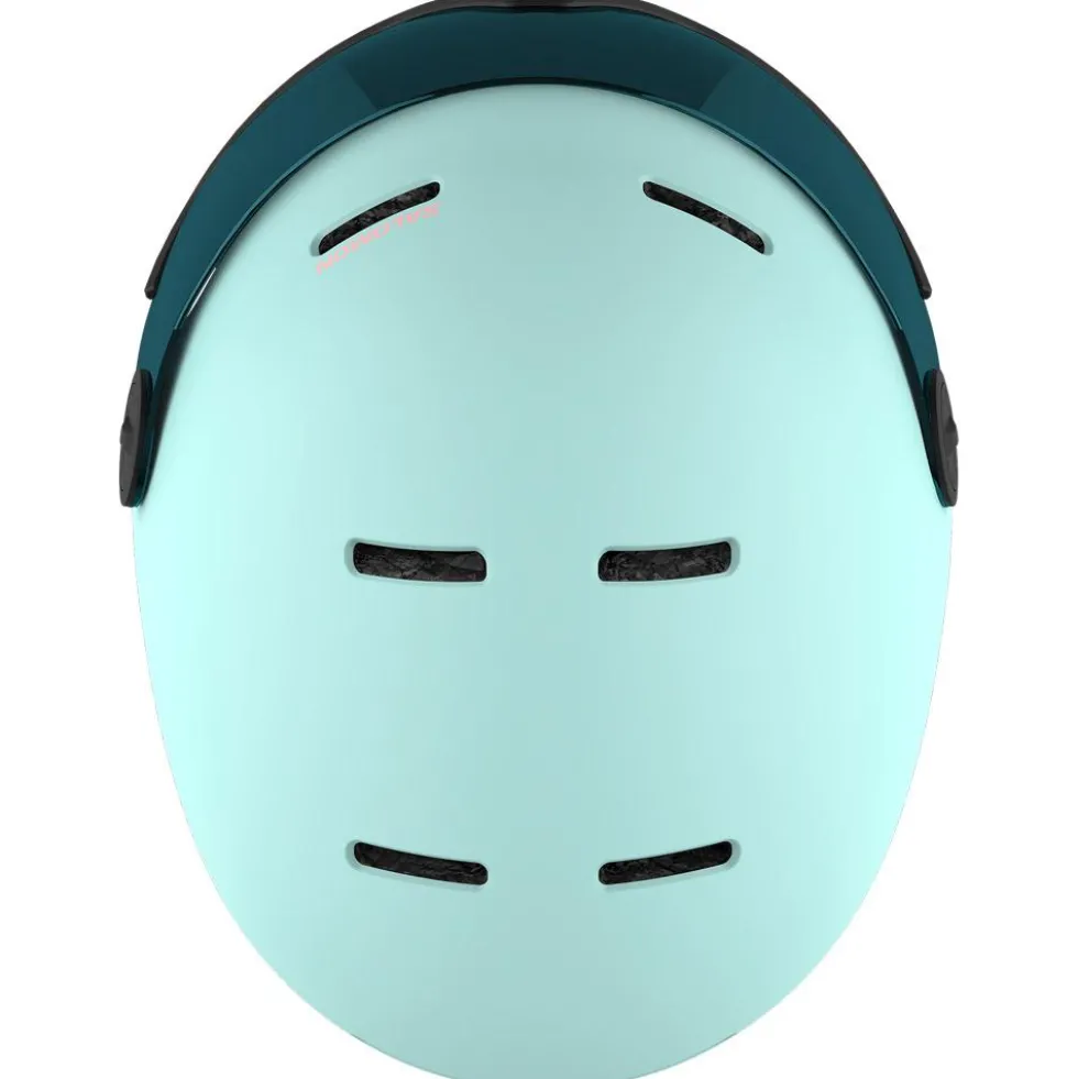 Casco con visiera Salomon Orka Visor Bleached Aqua Flash Blue