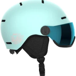 Casco con visiera Salomon Orka Visor Bleached Aqua Flash Blue