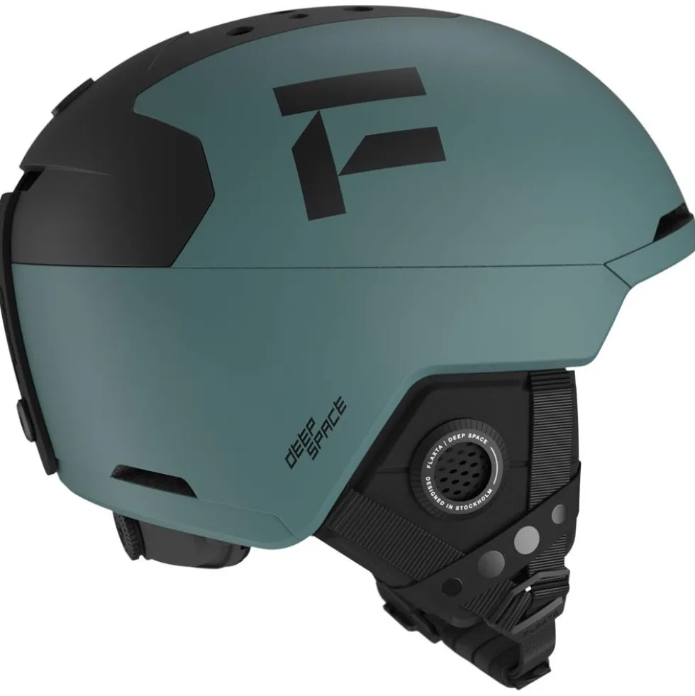 Casco Flaxta Deep Space Mips Aqua Green