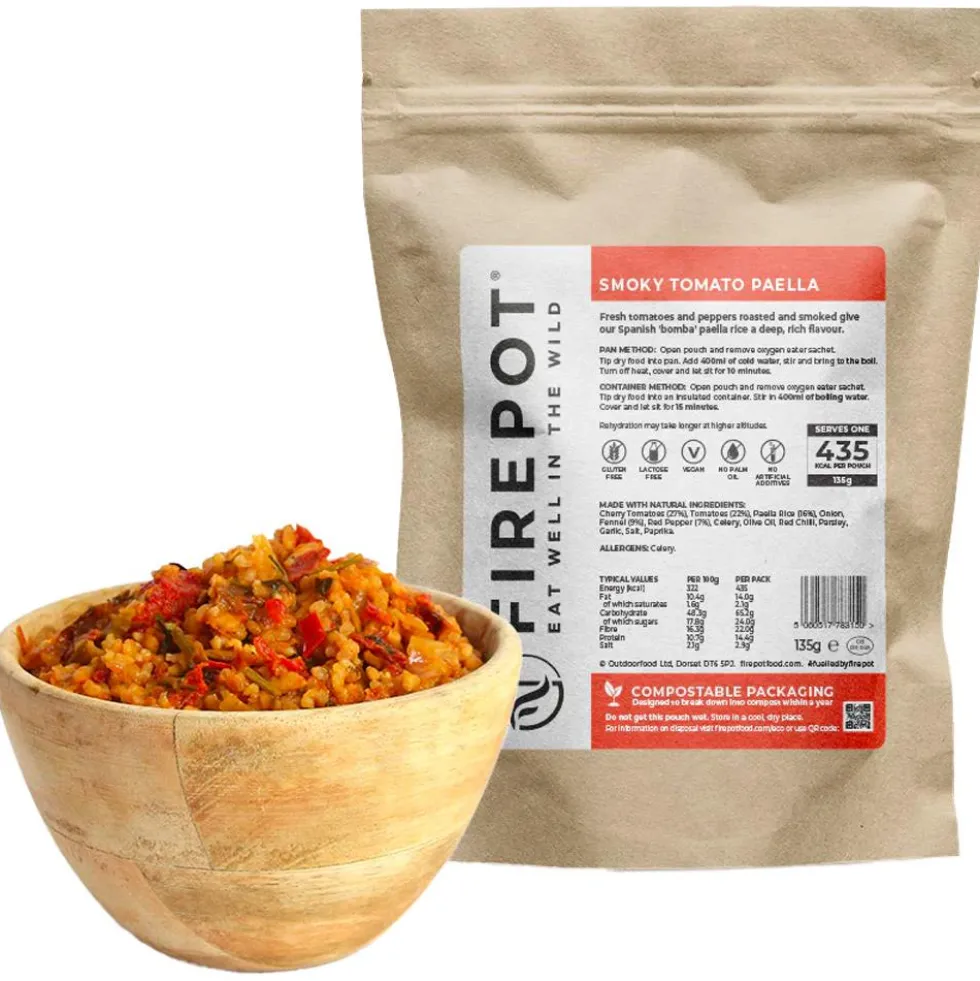 Cibo liofilizzato Firepot Paëlla Aux Tomates Fumées 135 g.