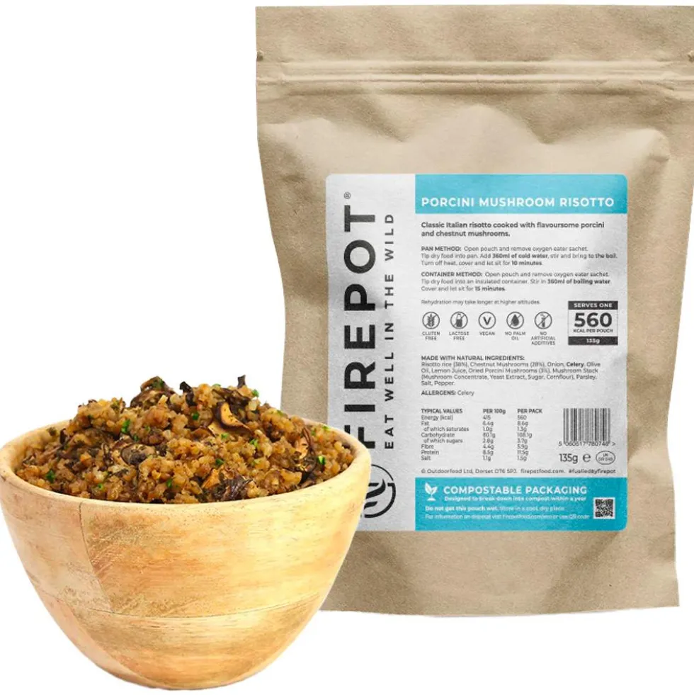 Cibo liofilizzato Firepot Risotto Aux Cèpes 135 g.