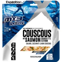 Cibo liofilizzato MX3 Nutrition Couscous au Saumon Courgette & Citron 130 g.