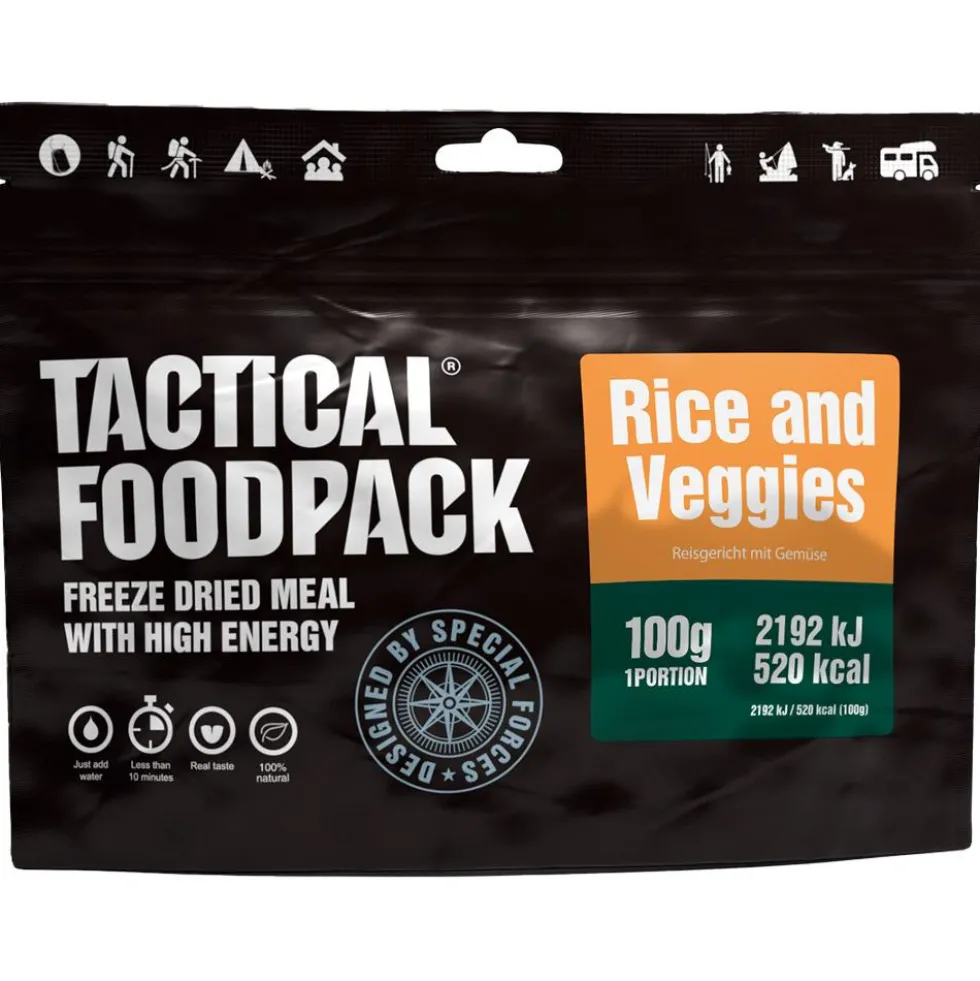 Cibo liofilizzato Tactical Foodpack Riz et Légumes 100g