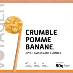 Cibo liofilizzato Voyager Crumble Pomme-Banane 80 g.