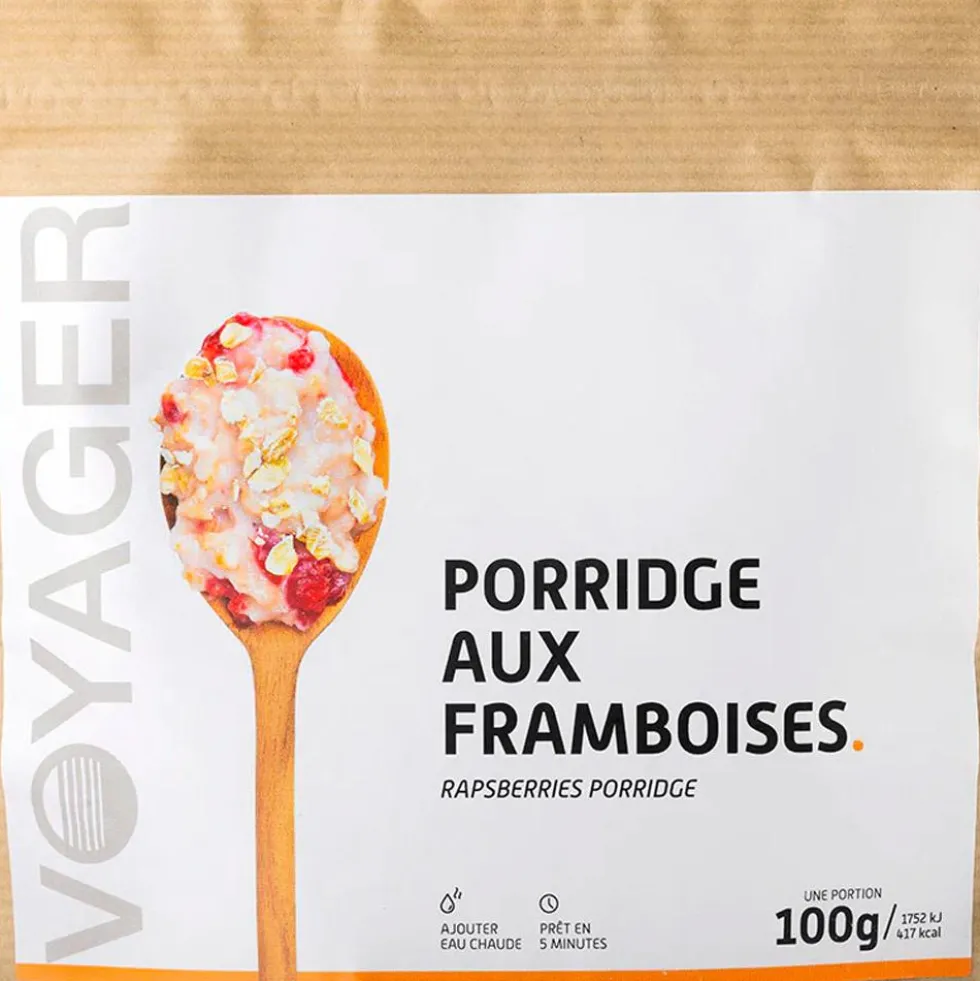 Cibo liofilizzato Voyager Porridge Aux Framboises 100 g.