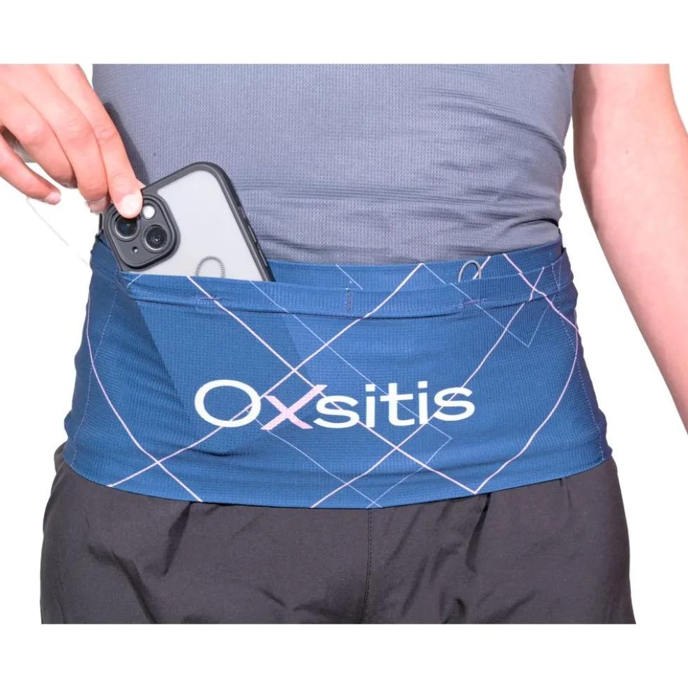 Cintura da corsa Oxsitis Slimbelt Gravity Blue Pink