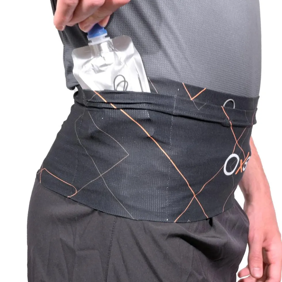 Cintura da corsa Oxsitis Slimbelt Gravity Black Orange