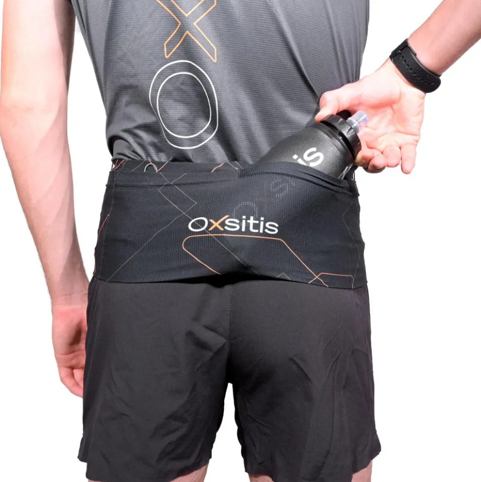 Cintura da corsa Oxsitis Slimbelt Gravity Black Orange
