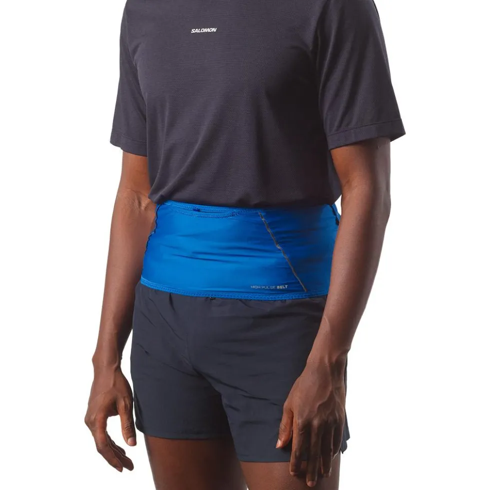 Cintura da corsa Salomon High Pulse Belt Nautical Blue