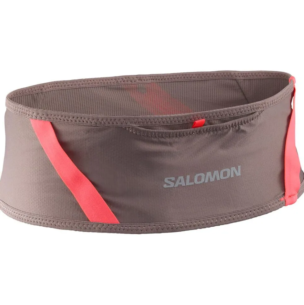 Cintura da corsa Salomon Pulse Belt Iron Neon Flame