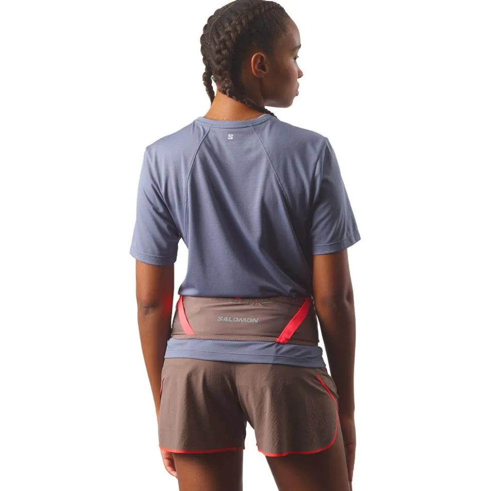 Cintura da corsa Salomon Pulse Belt Iron Neon Flame