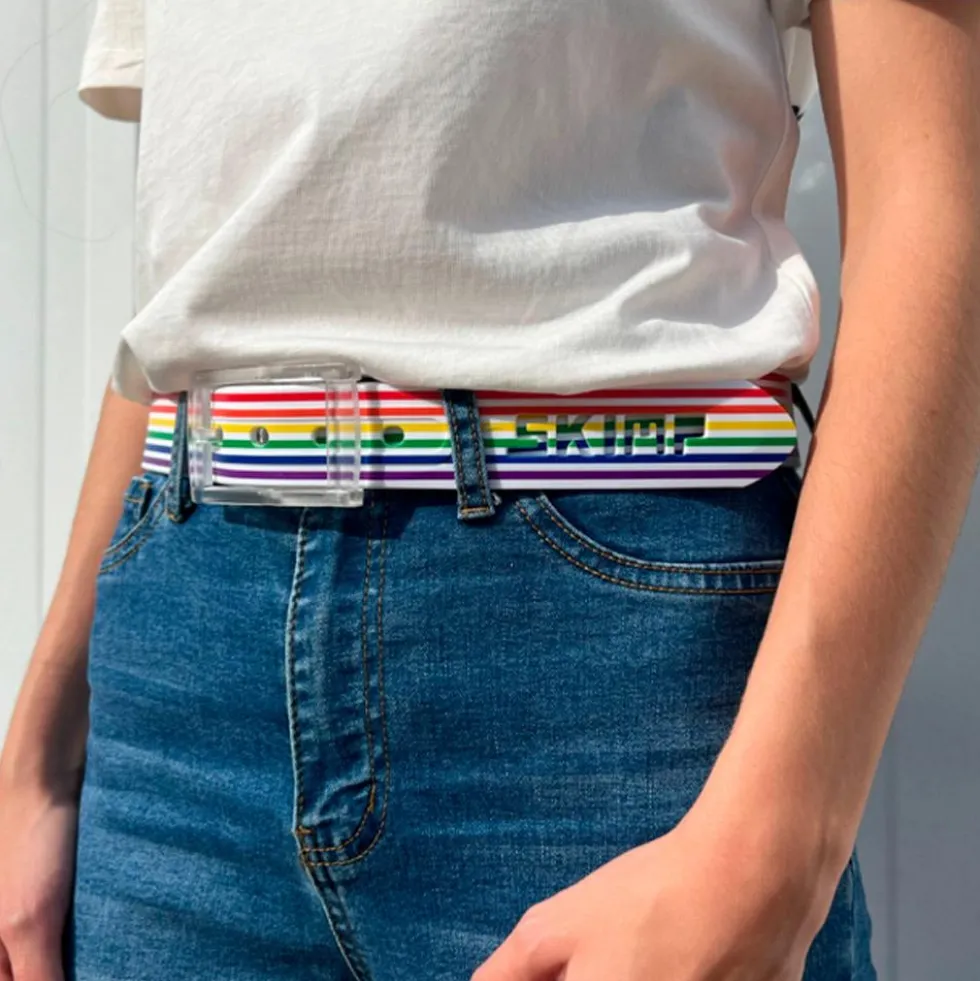 Cintura Skimp Print Stripes Rainbow