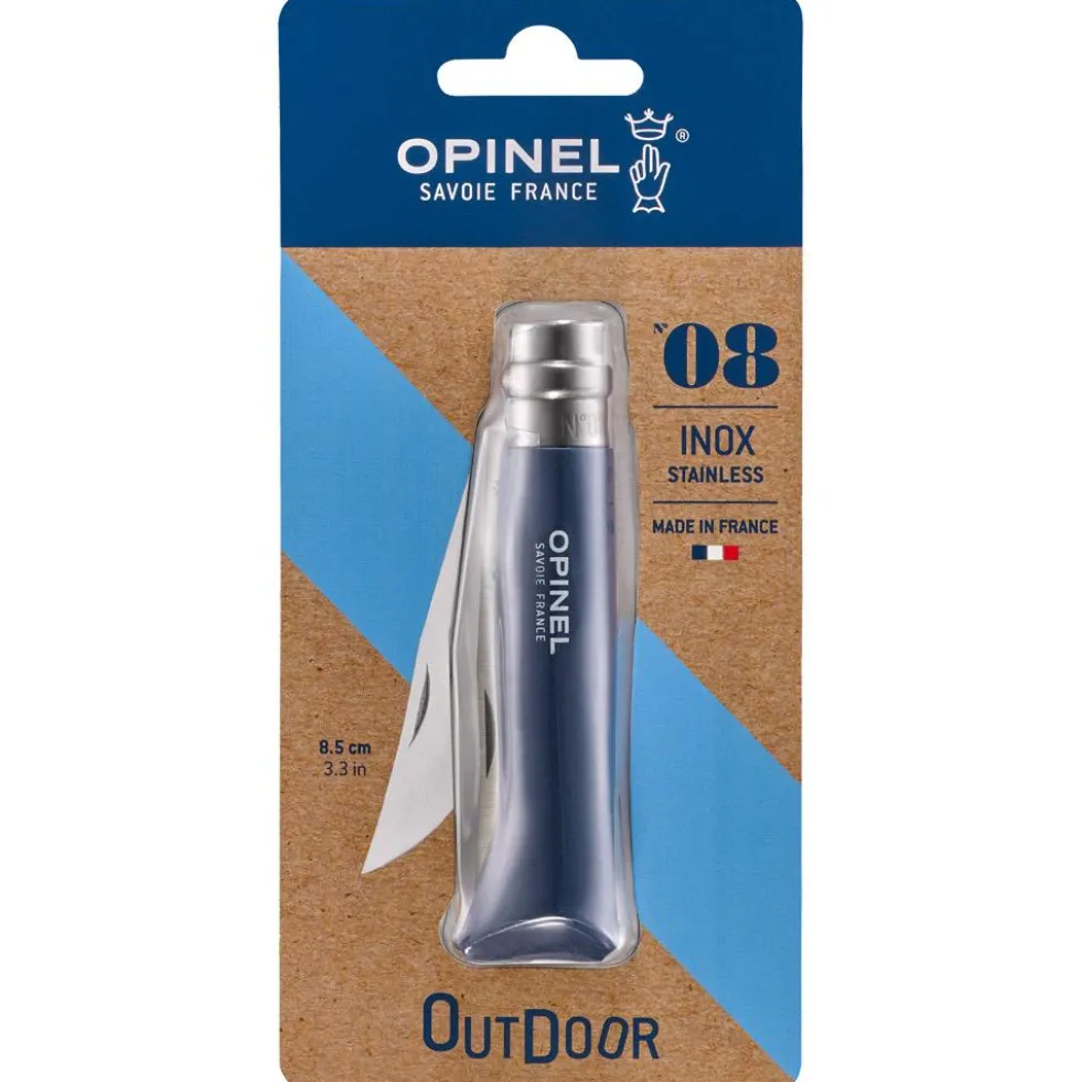 Coltelli Opinel N°08 Baroudeur Blister Bleu Foncé