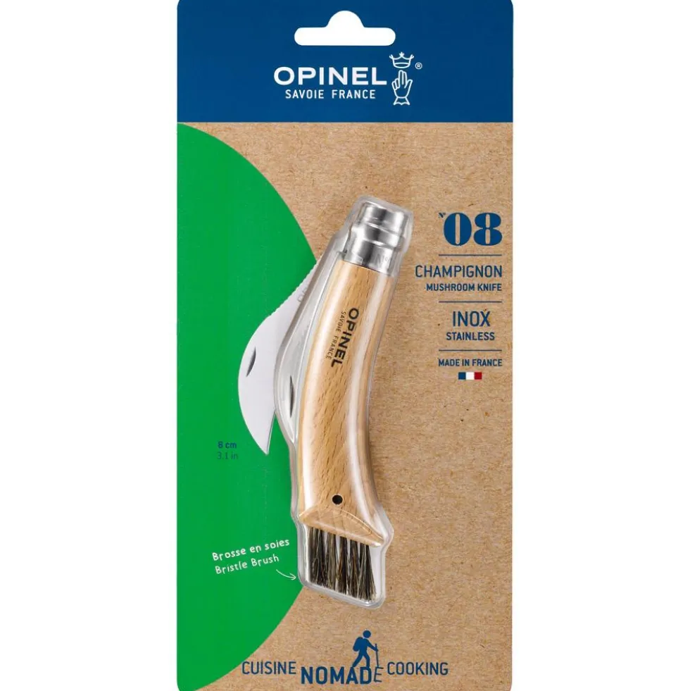 Coltelli Opinel N°8 Champignon Blister Hêtre