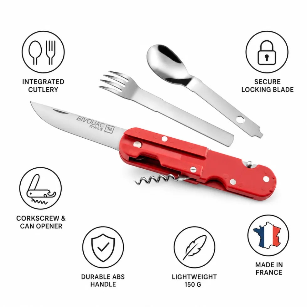 Coltelli TB Outdoor Bivouac Set Rouge