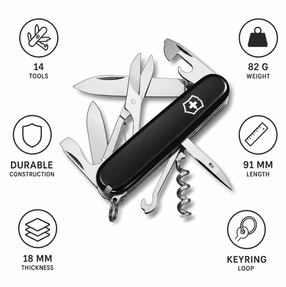 Coltelli Victorinox Climber Black