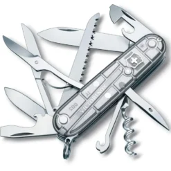 Coltelli Victorinox Huntsman Silvertech Grey Argent Translucide