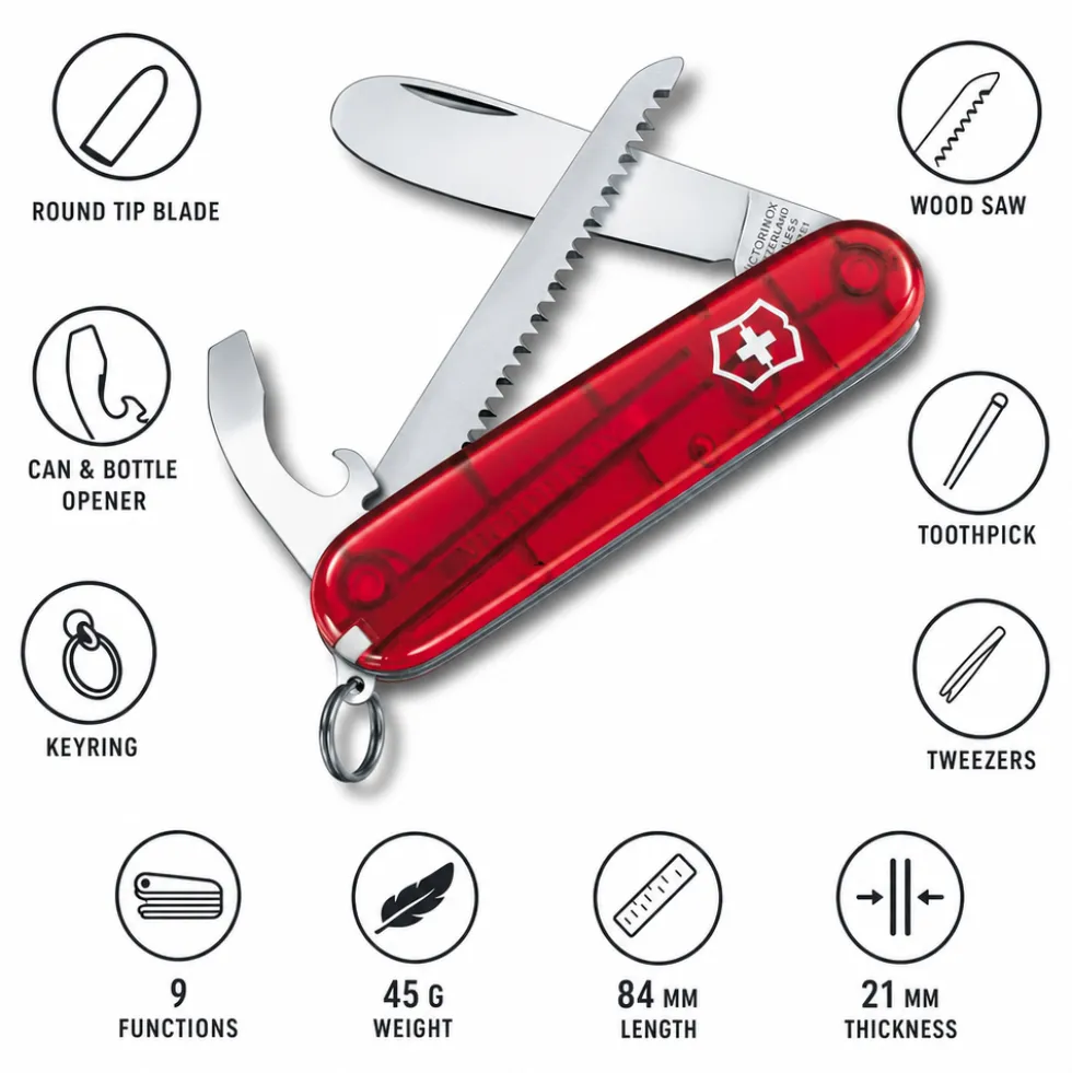 Coltelli Victorinox My First Victorinox + Scie Red Translucide