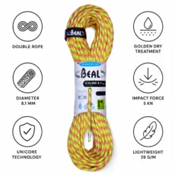 Corde Beal Ice Line 8.1mm Golden Dry Anis