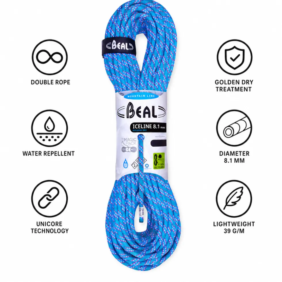 Corde Beal Ice Line 8.1mm Golden Dry Emeraude