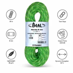 Corde Beal Rando 8mm Green
