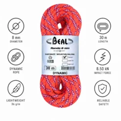 Corde Beal Rando 8mm Orange