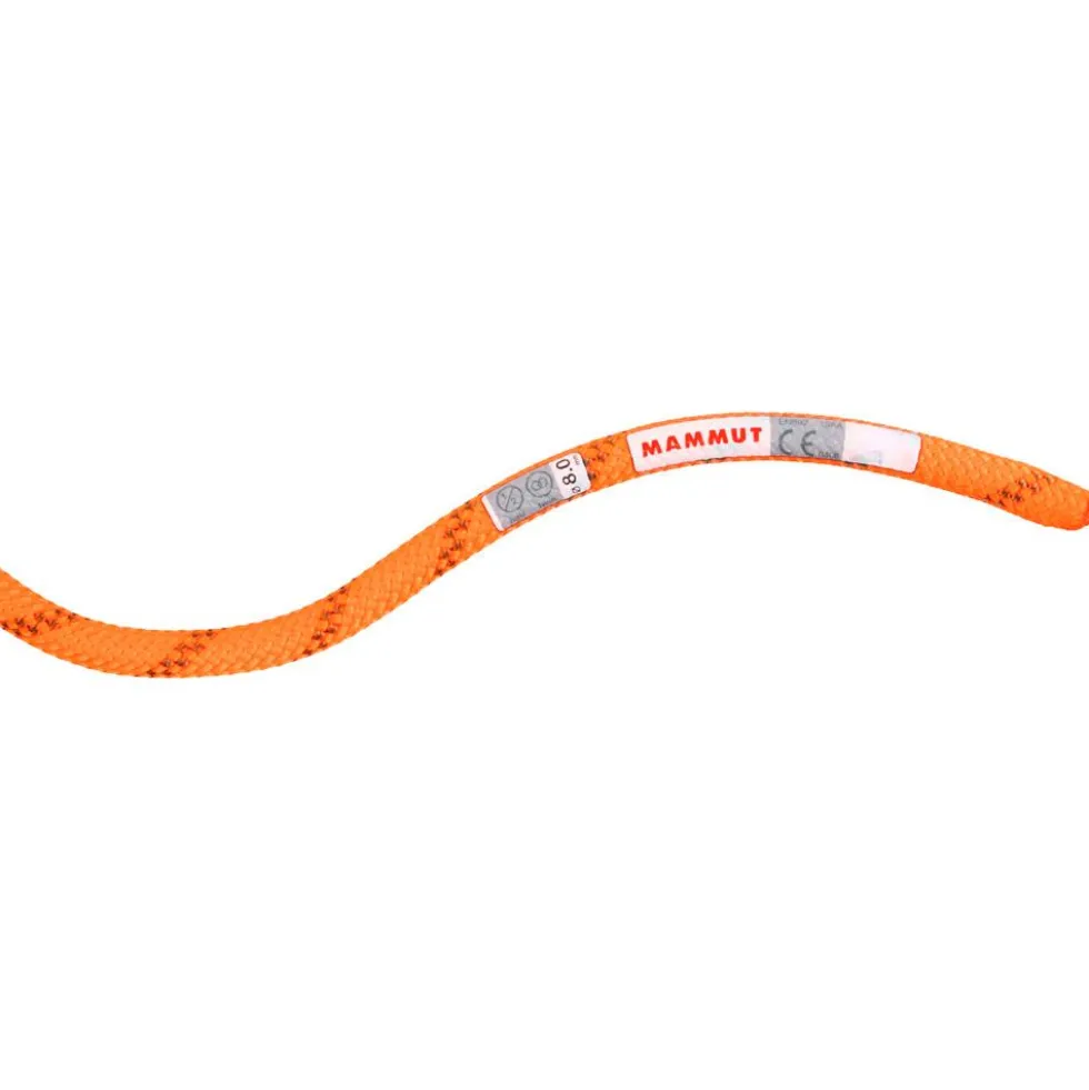 Corde Mammut 8.0 Alpine Dry Rope Vibrant Orange Boa