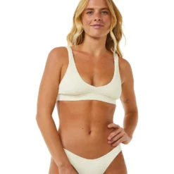 Costume da bagno Rip Curl Brassière Dreams Adjustable Halter Off White