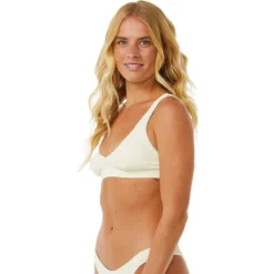 Costume da bagno Rip Curl Brassière Dreams Adjustable Halter Off White