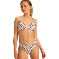 Costume da bagno Roxy Roxy Pro Wave - Bas de Bikini échancré Cloud Dancer Polkabiscus Good
