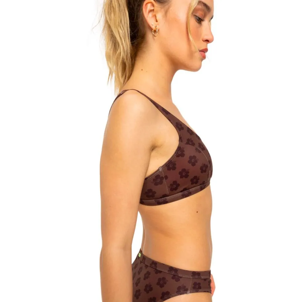 Costume da bagno Roxy Roxy Pro Wave - Haut de Bikini Brassière Chocolate Plum Polka