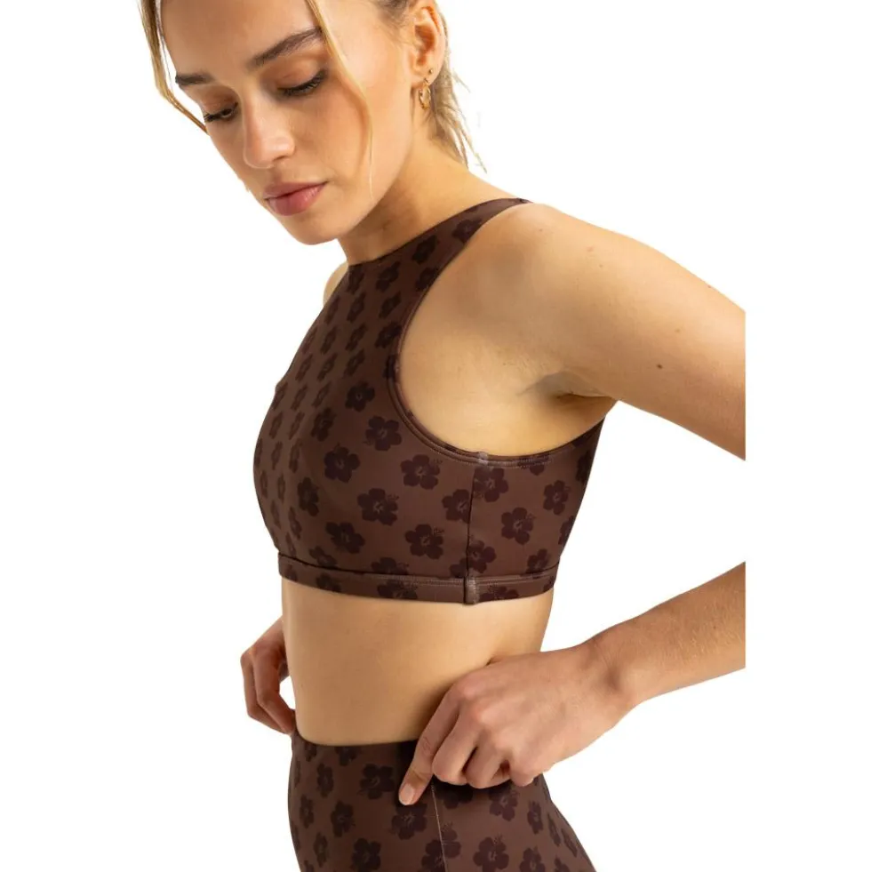 Costume da bagno Roxy Roxy Pro Wave - Bikini Top Chocolate Plum Polka