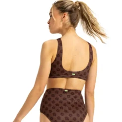 Costume da bagno Roxy Roxy Pro Wave - Bikini Top Chocolate Plum Polka