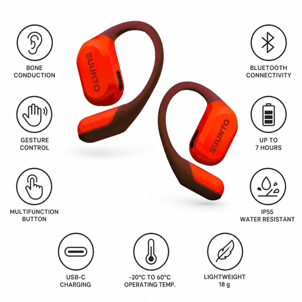 Cuffie Suunto Spark Coral Orange