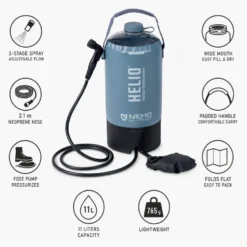 Doccia solare Nemo Helio Pressure Shower Fortress Black
