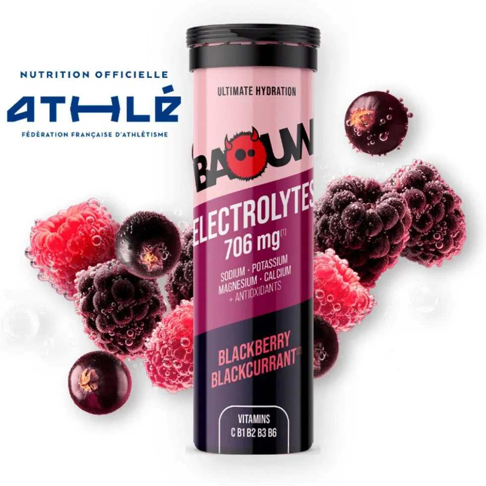 Elettroliti Baouw Pastilles Electrolytes (x10) 50 g. Mûre Cassis